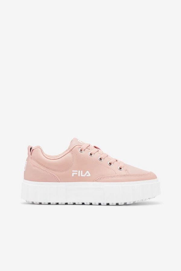 Fila Sandblast Creeper Women's Sneakers - Rose/Rose/White,NZ 804-42305